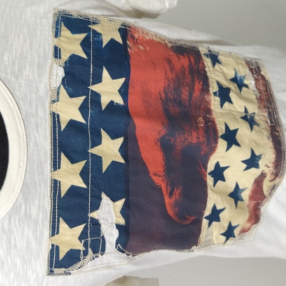 American Eagle Vintage Look Red, White and Blue T-shirt - Picture 3 of 6